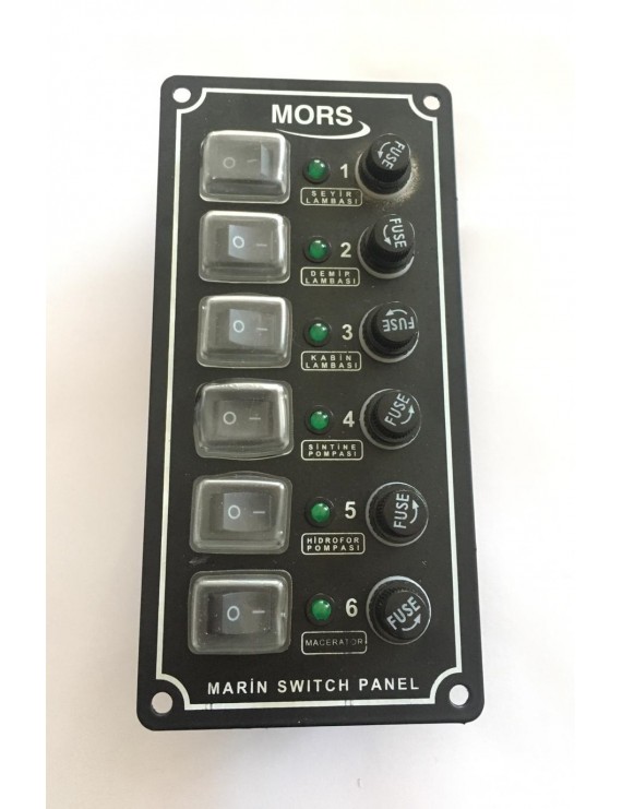 6'LI SWITCH PANEL DİKEY